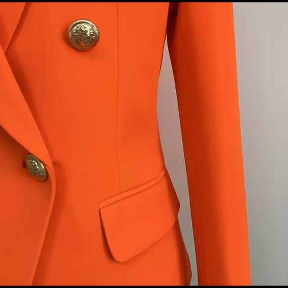 Neon Orange blazer - Picture 5 of 7